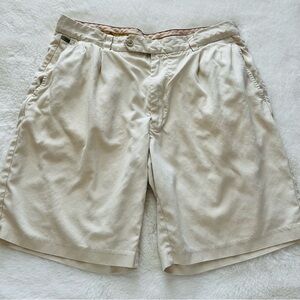 Tommy Bahama Relax 90% Silk Men's Shorts Tan Size 34, Beach Casual Travel 9”.